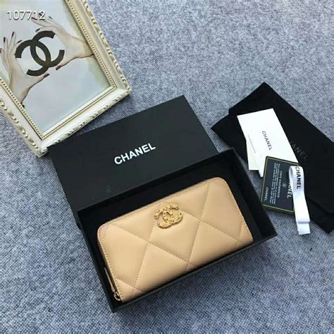 chanel perfume wallet|chanel zipped wallet.